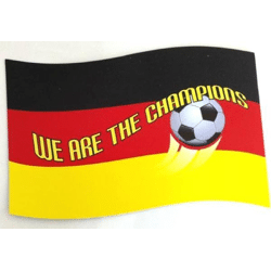 MAGNET Tafel WE ARE THE CHAMPIONS EM 14x21cm 2er Set
