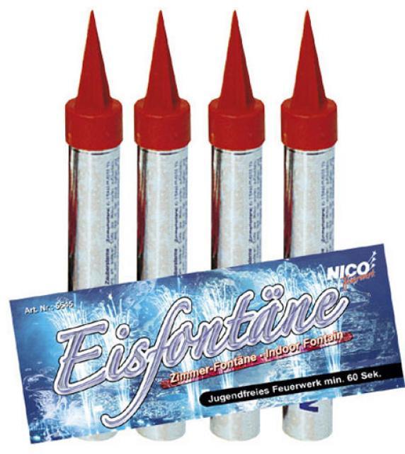 Zaubersterne Eissterne 4er NICO Feuerwerk 50 Sek. Silvetser Feuerwerk Party