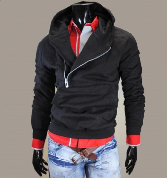 Garcia Pescara GP11 Herren Zip Jacke schwarz Gr. S -Sakko Pullover mit Zipper