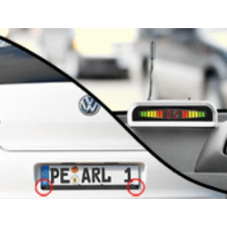 Lescars Funk-Rückfahrhilfe PA-520F mit 2 Sensoren