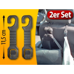 Lescars KFZ Kleiderhaken im 2er Set