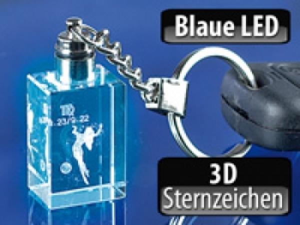 Lunartec LED Sternzeichen Schlüsselanhänger JUNGFRAU