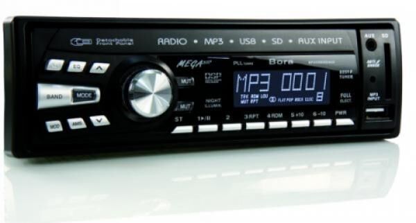 Megakick Bora Autoradio schwarz