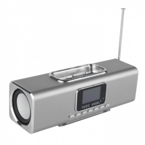 QooPro 12034 Music Angel Bluetooth Docking für iPhone in Farbe silber