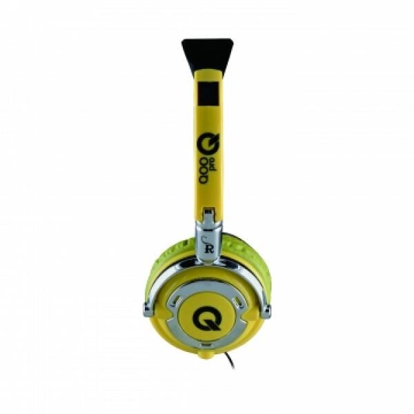QooPro 17011H Super Bass headphones yellow