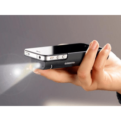 Scenelights DLP-130.i Mini Aufsteck-Beamer für iPhone