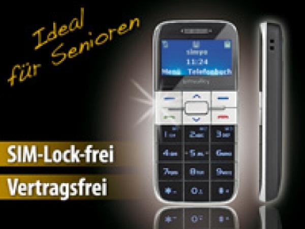 Simvalley Mobile Easy-5 Farbe silber Großtasten Handy