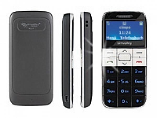 Simvalley Mobile Easy-5 Farbe silber Großtasten Handy