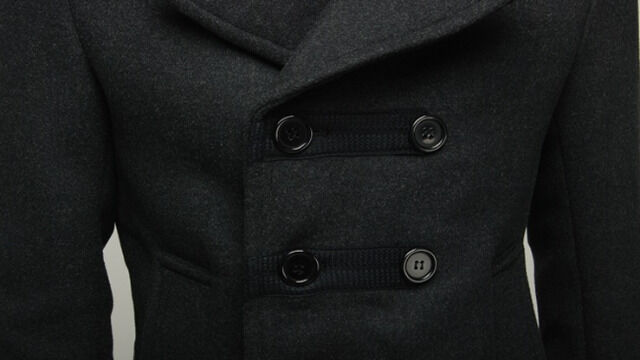 Garcia Pescara eleganter langer Mantel schwarz Gr. S, M, L und XL