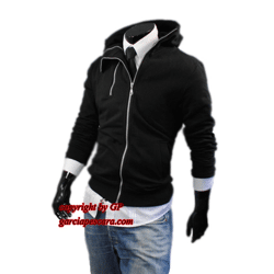Garcia Pescara GP3 Herren Zip Hoodie schwarz Gr. XL