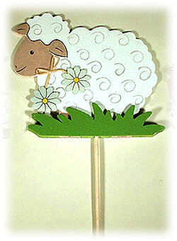 Schäfchen, Holz  8 tlg. Set