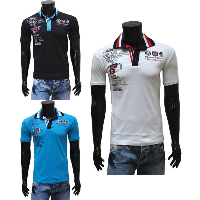 Herren Polo Shirts Oberteile Gr. 2XL-5XL