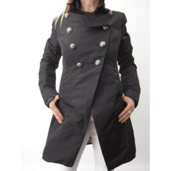 Damenmantel mit Knopfverschluss