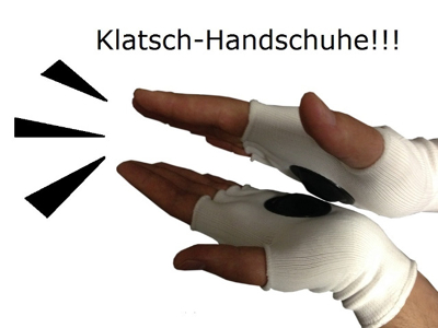 Clip-Clappers Klatsch Handschuhe mit Deutschland Fahne Gr. Uni