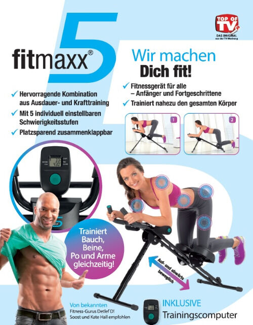 fitmaxx 5 Bauch-und Rückentrainer Fitnessgerät aus der TV Werbung