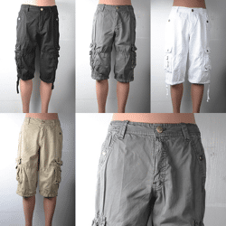 Unisex Cargo Caprihose Shorts Mix Gr. 30-40