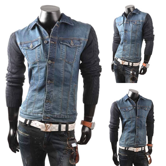 Herren Jeans Jacke Oberteil Gr. S-XXL