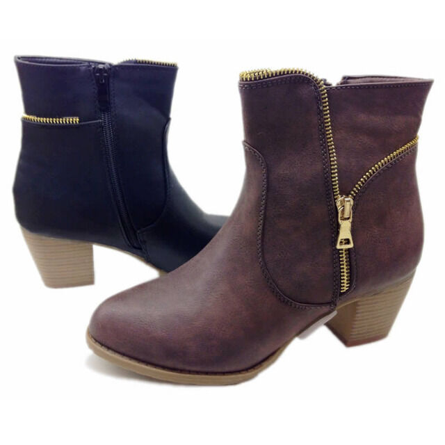 Damen Stiefeletten Stiefel Schuhe Gr. 36-41