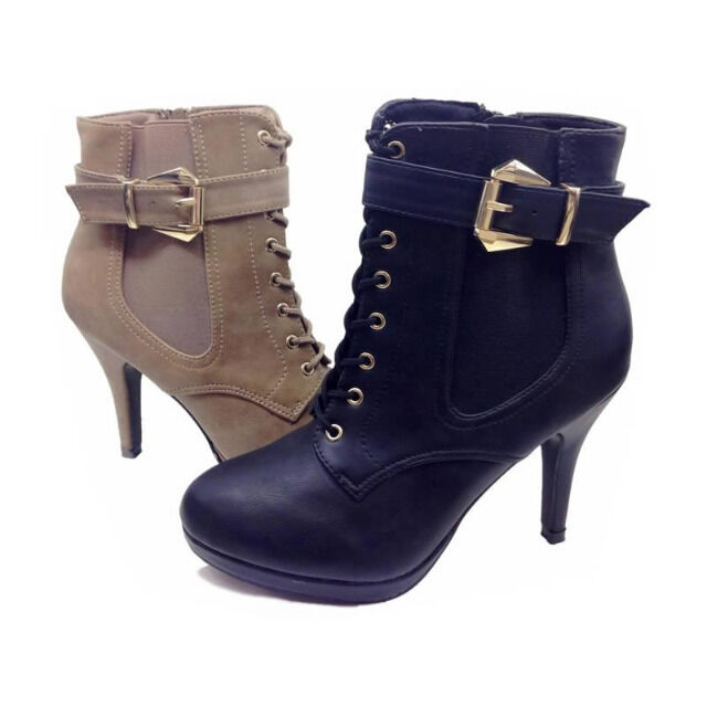 Damen Stiefeletten Stiefel Schuhe Gr. 36-41