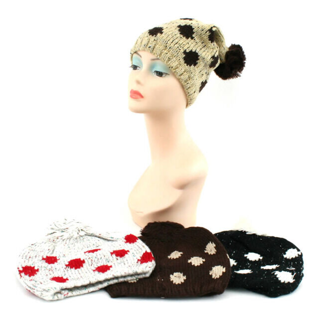 Winter Strick Pudel Mützen Caps Unisex Mix