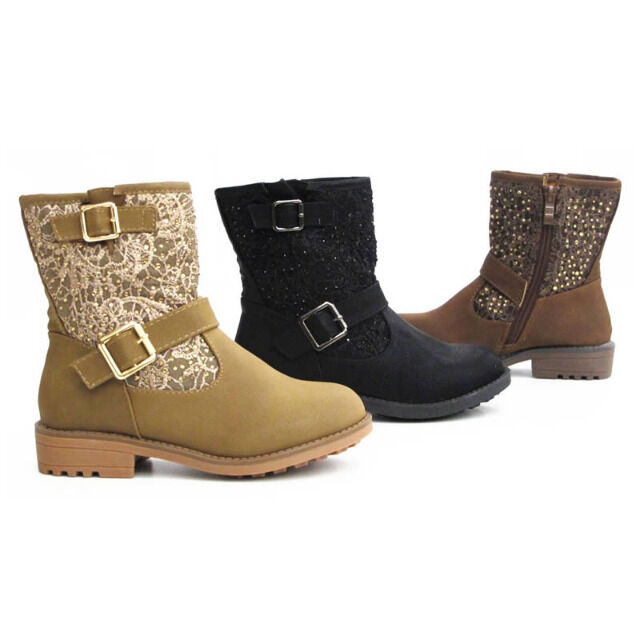 Kinder Mädchen Stiefel Schuhe Boots Gr. 25-30