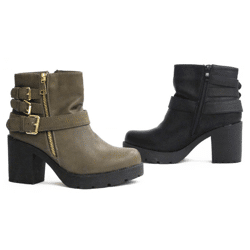 Damen Stiefeletten Stiefel Schuhe Gr. 35-40