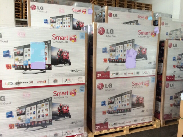 LG TV 32 to 60 inch Refurbished LCD LED or Plasma - Truck Load - LKW Ladung