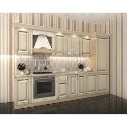 Küche nach Mass in Vanille Gold