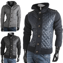 Herren Herbst Winter Strick Jacken Oberteil