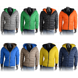 Herren Winter Kapuzen Stepp Jacken