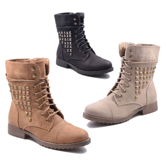 Damen Herbst Winter Stiefel Schuhe Boots