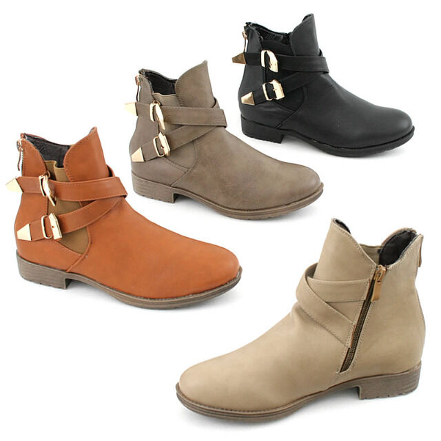 Damen Herbst Winter Stiefel Schuhe Boots