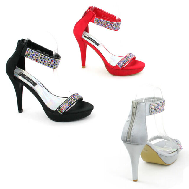 Damen Pumps Glitzer High Heels Schuhe