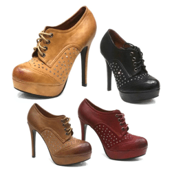 Damen Pumps High Heels Plateau Schuhe