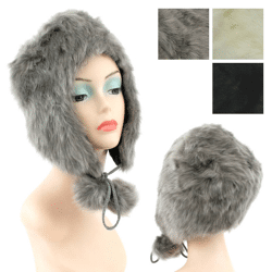 Damen Herbst Winter Fell Mützen Hut Kopfbedeckung