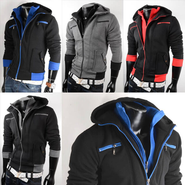 Herren Herbst Winter Hoodie Jacke Pullover