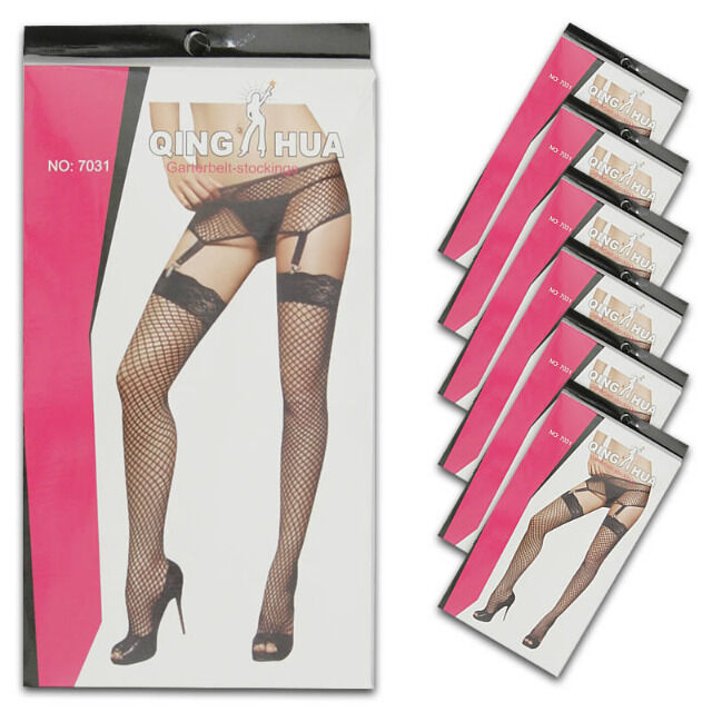 Sexy Damen Dessous Netz Strapse Strümpfe