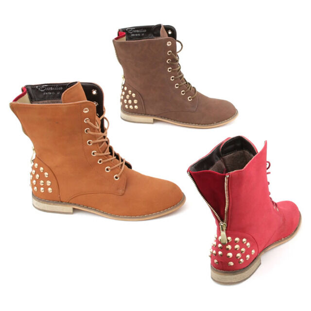 Damen Herbst Winter Stiefel Schuhe Boots