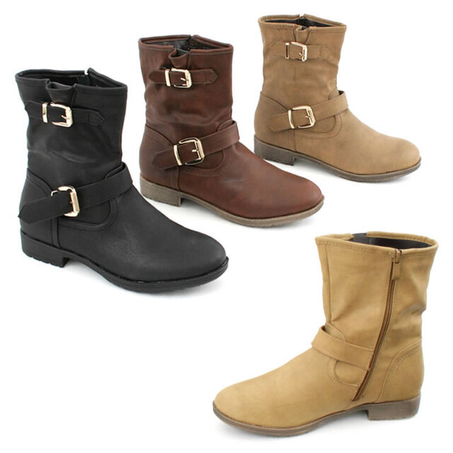 Damen Herbst Winter Stiefel Schuhe Boots