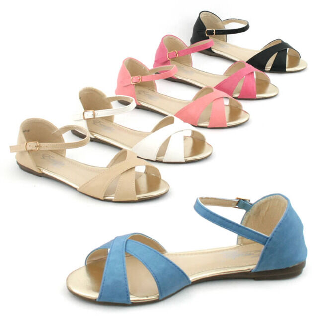 Damen Sommer Sandalen Slipper Schuhe