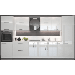 Weiße Hochglanz Küche nach Mass !!!