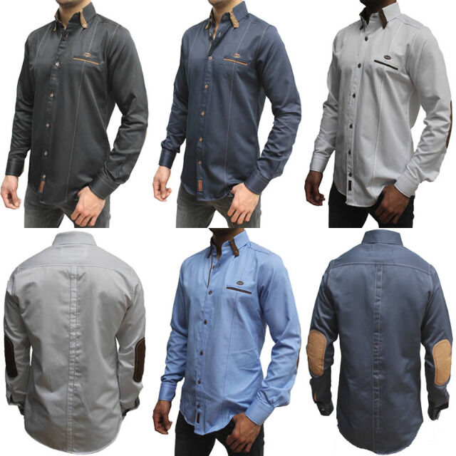 Business Freizeit Hemden Langarm Oberteile