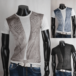 Men's leisure sports summer T-shirts tops