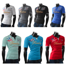 Men's leisure sports T-shirts short sleeve tops
