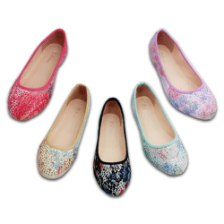 Damen Slipper Halbschuhe Ballerina Schuhe