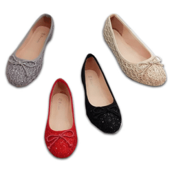 Damen Slipper Halbschuhe Ballerina Schuhe