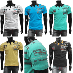 Herren Freizeit Sport T-Shirts Kurzarm Oberteile