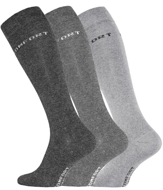 Herren Baumwoll-Kniestrümpfe mit nahtloser Spitze