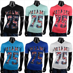 Herren Freizeit Sport T-Shirts Kurzarm Oberteile