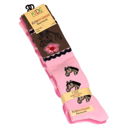 Kinder Kniestrümpfe mit Pfrede Motiven, Baumwolle